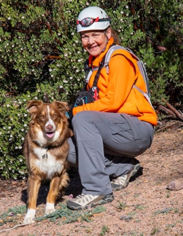 Susan and Search Dog Toulouse